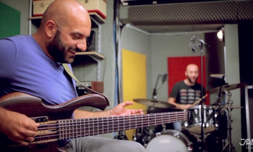 Panagiotis Andreou jamming on a complete JAM pedals BASS pedalboard!