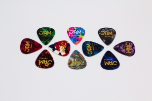 10 x JAM guitar picks in pouch image 2