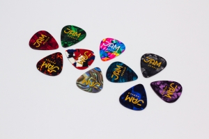 10 x JAM guitar picks in pouch image 3